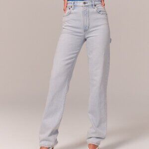 Abercrombie & Fitch Ultra High Rise 90s Straight Carpenter Jeans